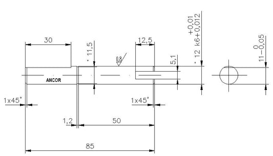 ALBERO POMPA F4B8-10-24074-1