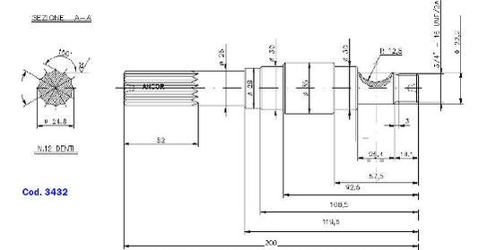 ALBERO POMPA JH. 01-32020