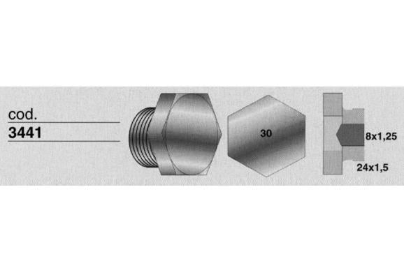 CAP M24x1.5 - M8