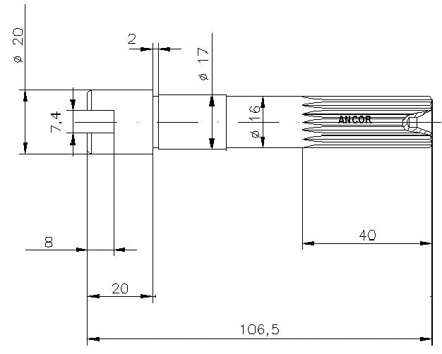 PUMP SHAFT JH.10-24127