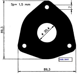 ANELLO RASAM SW 89x30x1.5 TR.