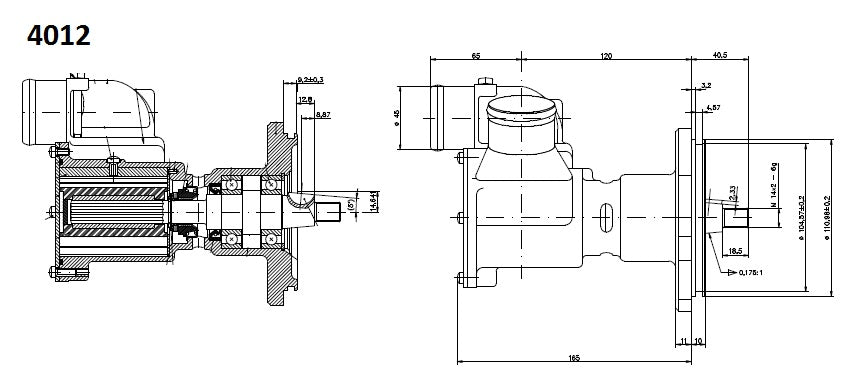 ST 180 PUMP WITHOUT GEAR