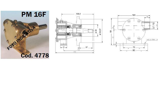 POMPA PMF 16 FLANGIATA