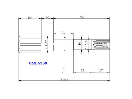 ST 216 PUMP SHAFT