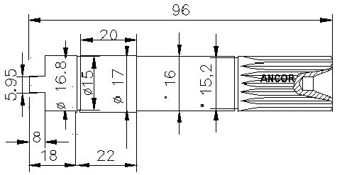 ST 219 PUMP SHAFT