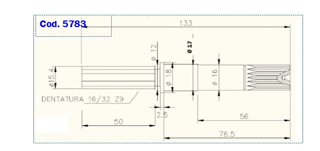 ALBERO POMPA ST 244