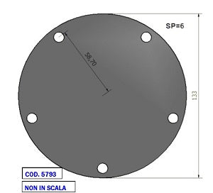 COVER CAT3196 D.133 SP.6