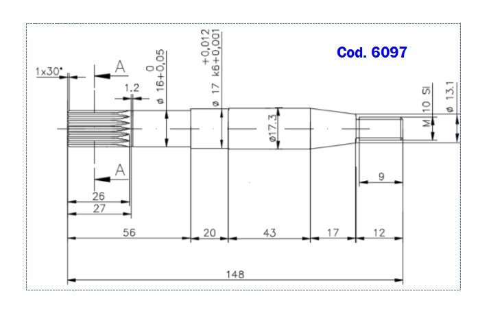 PUMP SHAFT ST 216/W