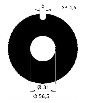 ANELLO RAS. 56.5x31x1.5