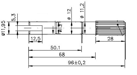 PUMP SHAFT WH-1870-1470