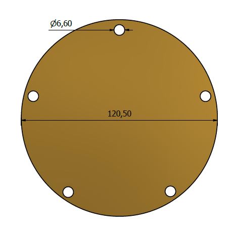 COPERCHIO D120 5 FORI HYU