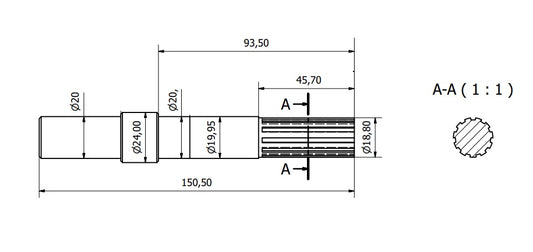 ALBERO POMPA SW25100