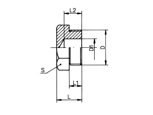 3/8 Gas CAP WITH. - By 7/16